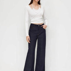 Istyle Can White Women’s Halter Neckline Knotted Cross-Wrap Crop Top My Store