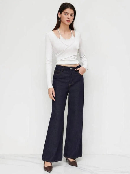 Istyle Can White Women’s Halter Neckline Knotted Cross-Wrap Crop Top My Store