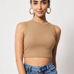 beige top