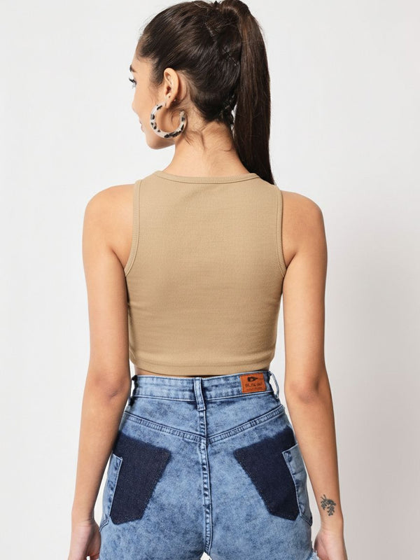 beige top