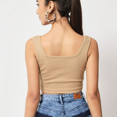 beige top