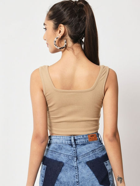 beige top