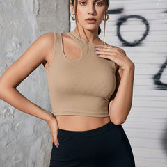 beige top