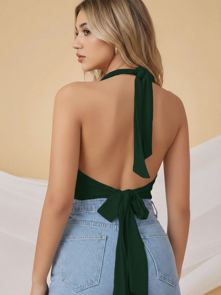 dark green top