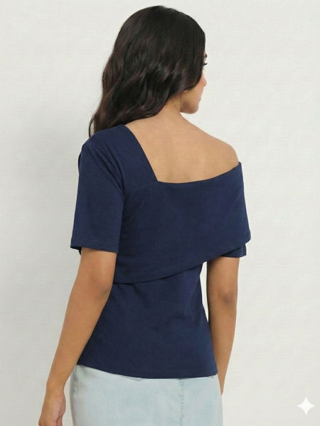 dark blue top
