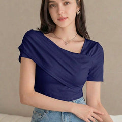 dark blue top