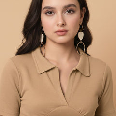 beige top