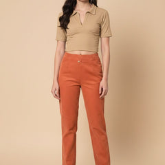 beige top
