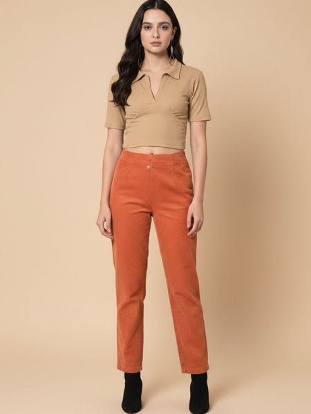 beige top