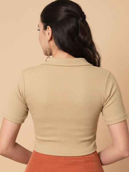 beige top
