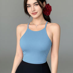 light blue top