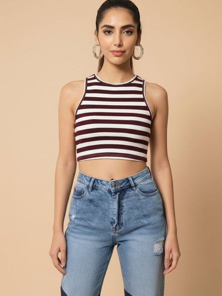 maroon top