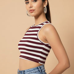 maroon top