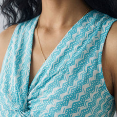light blue top