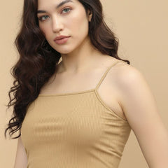 beige top