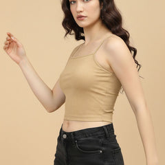 beige top