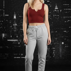 maroon top