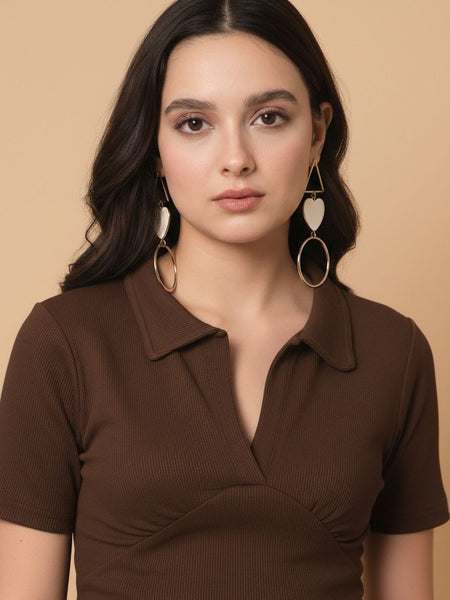 brown top