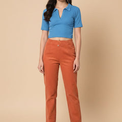 light blue top