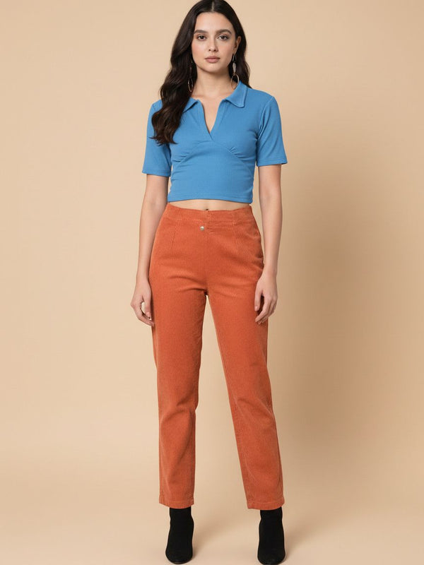 light blue top