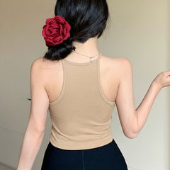 beige top