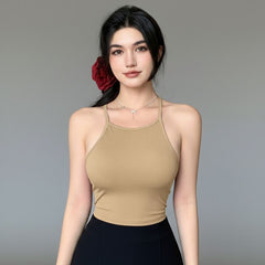 beige top