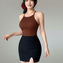 brown top