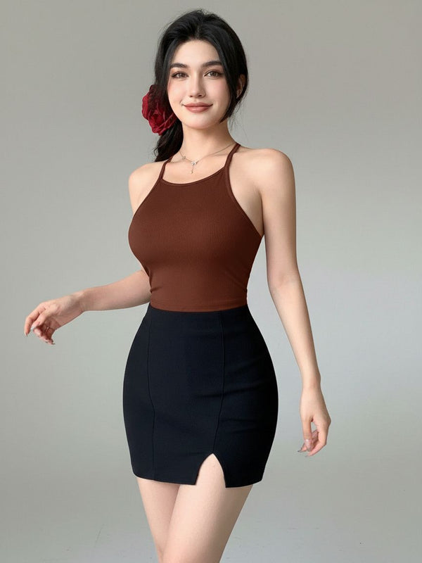 brown top