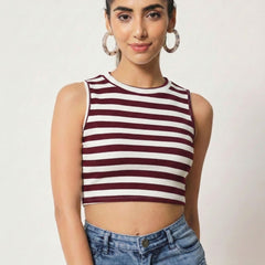 maroon top