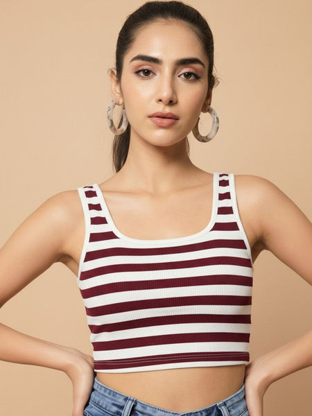 maroon top
