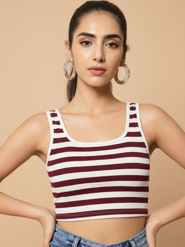 maroon top