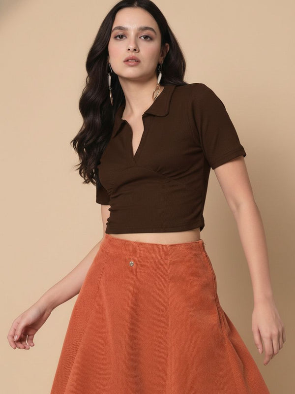 brown top