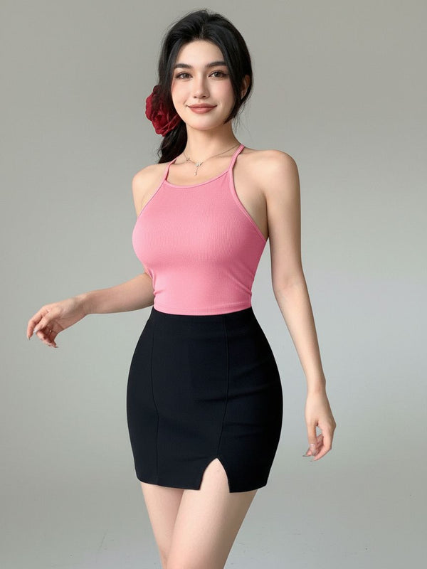 pink top