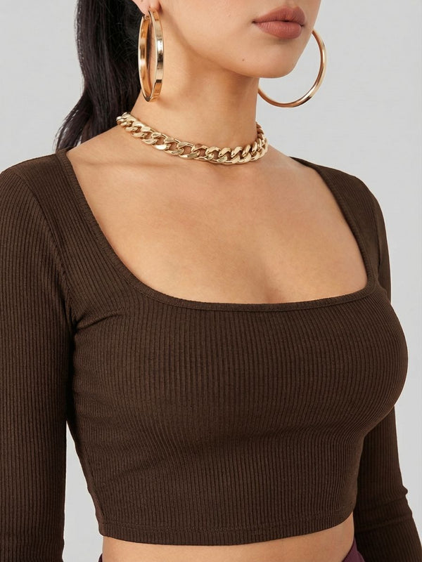 brown top