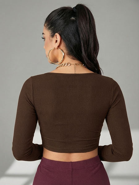 brown top