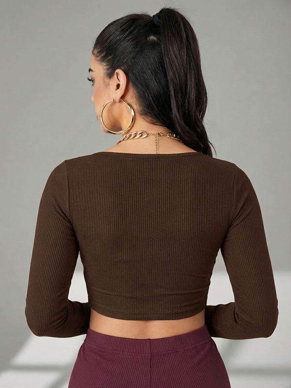 brown top